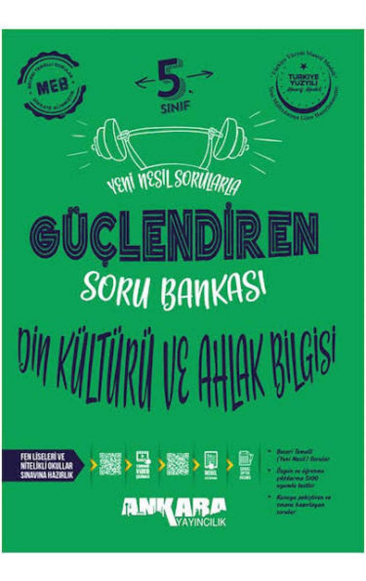 Ankara Yayıncılık 5.Sınıf  Din Kültürü Kültürü ve Ahlak Bilgisi Güçlendiren Soru Bankası