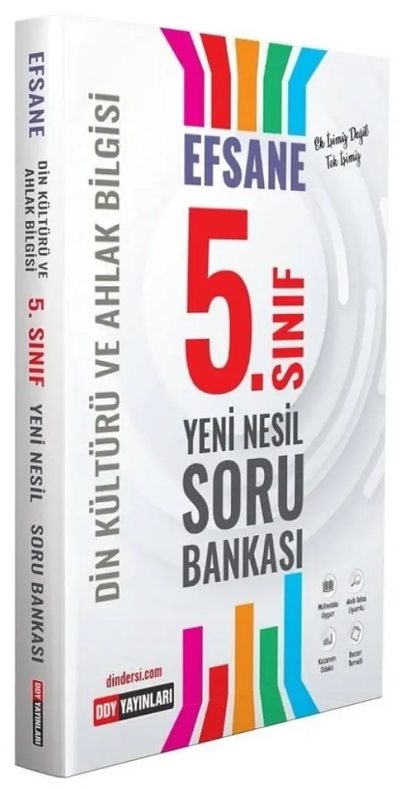 Ddy Yayınları 5. Sınıf Din Kültürü ve Ahlak Bilgisi Efsane Yeni Nesil Soru Bankası