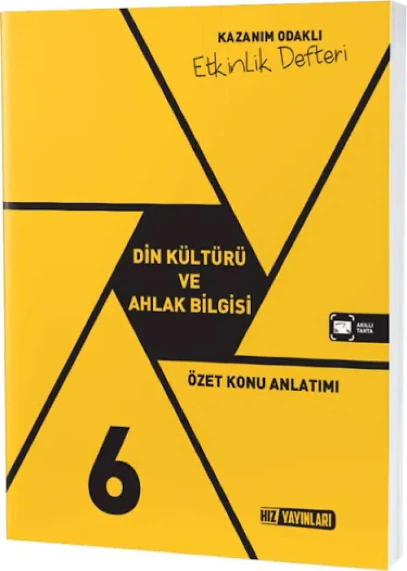 Hız Yayınları 6. Sınıf Din Kültürü ve Ahlak Bilgisi Özet Konu Anlatımlı Etkinlik Kitabı