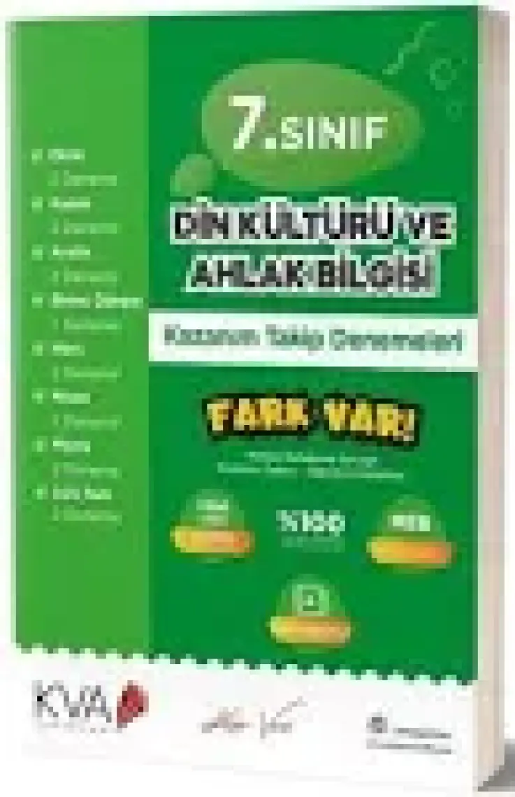 Koray Varol Akademi  7.Sınıf Din Kültürü Kazanım Takip Denemeleri