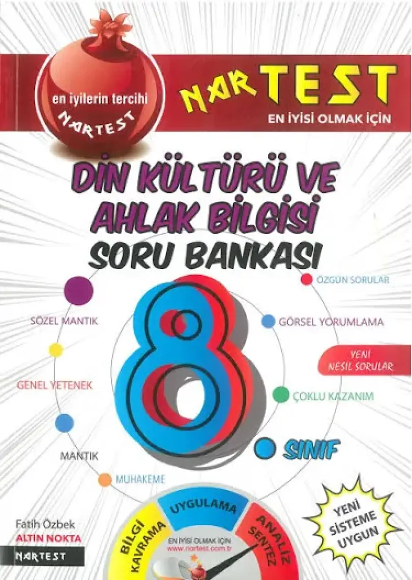 Nartest Yayınevi 8. Sınıf Din Kültürü Ve Ahlak Bilgisi Soru Bankası Fen Liselerine Hazırlık