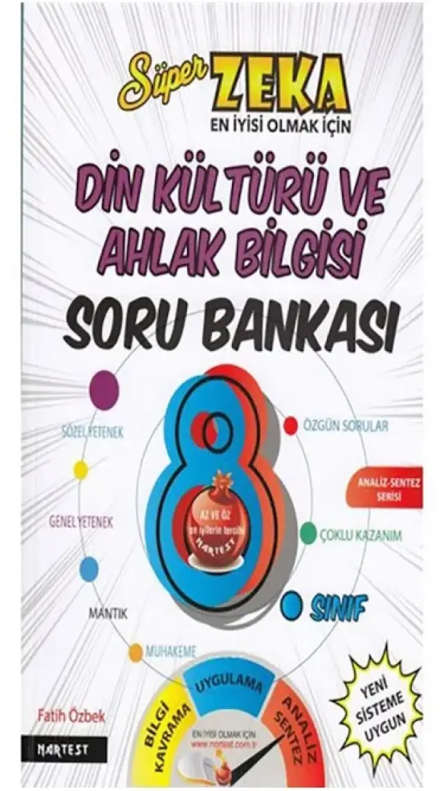Nartest Yayınevi 8. Sınıf Din Kültürü Ve Ahlak Bilgisi Soru Bankası Fen Liselerine Hazırlık