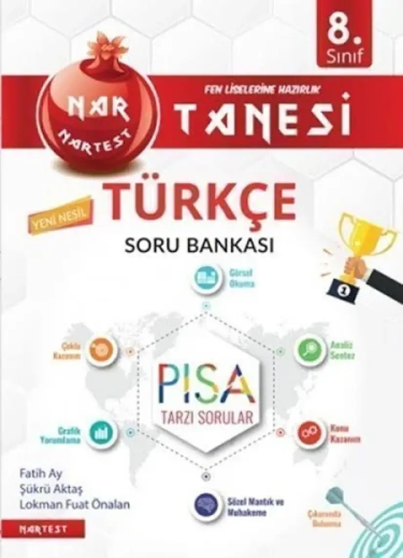Nartest Yayınevi 8. Sınıf Nar Din Kültürü 24 Deneme Sınavı (14 Sarmal + 10 Genel)