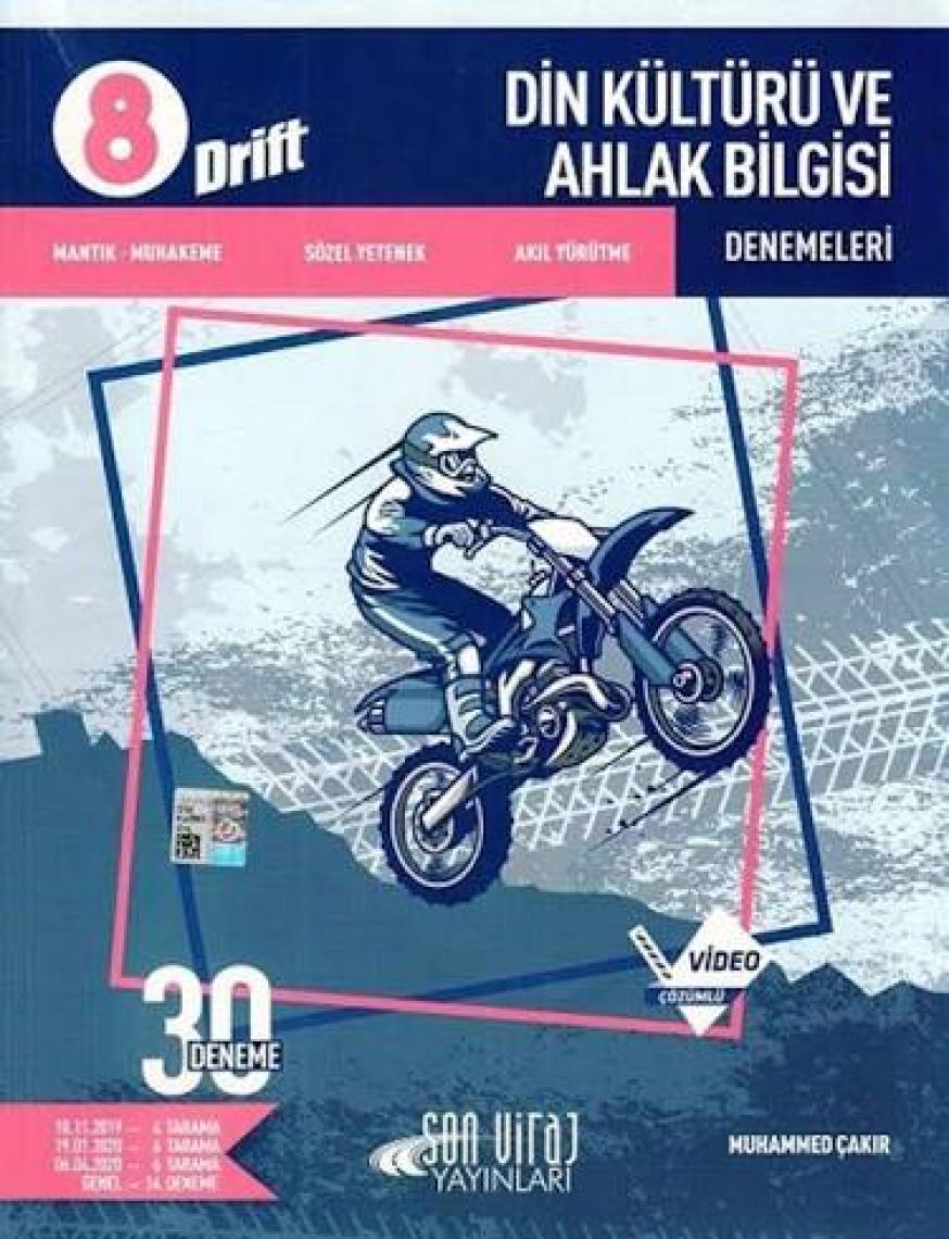 Son Viraj Yayınları 8. Sınıf Din Kültürü ve Ahlak Bilgisi 30'lu Deneme Drift Serisi