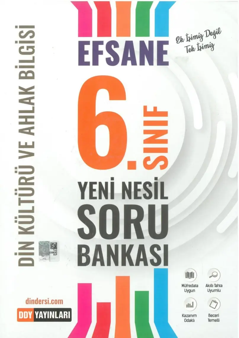 Ddy Yayınları 6. Sınıf Din Kültürü ve Ahlak Bilgisi Efsane Yeni Nesil Soru Bankası
