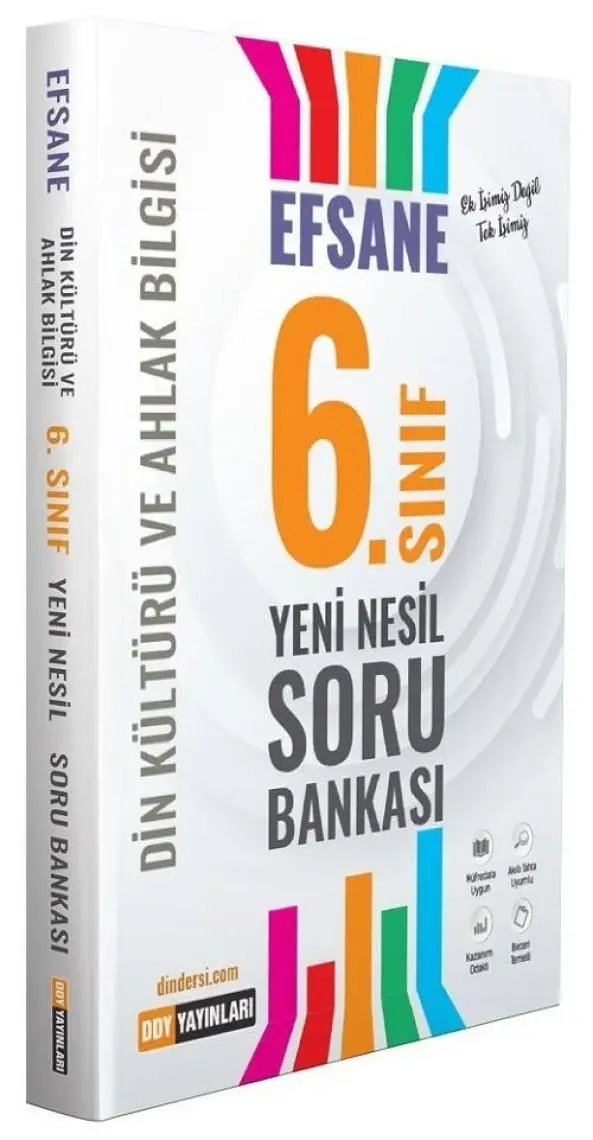 Ddy Yayınları 6. Sınıf Din Kültürü ve Ahlak Bilgisi Efsane Yeni Nesil Soru Bankası