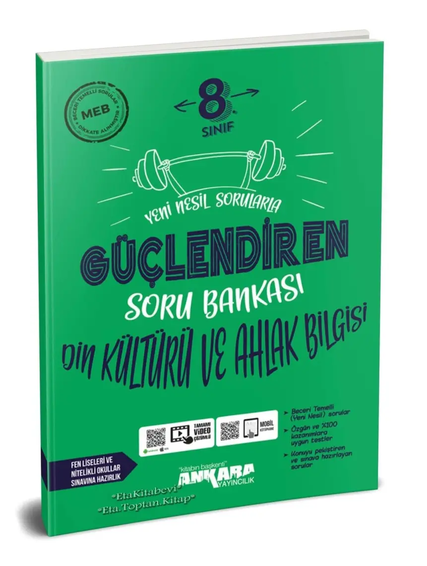 Ankara Yayıncılık 8.Sınıf  Din Kültürü Kültürü ve Ahlak Bilgisi Güçlendiren Soru Bankası
