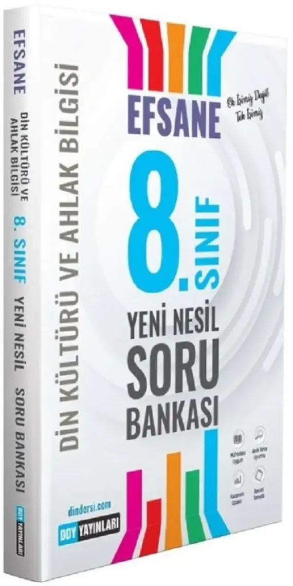 Ddy Yayınları 8. Sınıf Din Kültürü ve Ahlak Bilgisi Efsane Yeni Nesil Soru Bankası