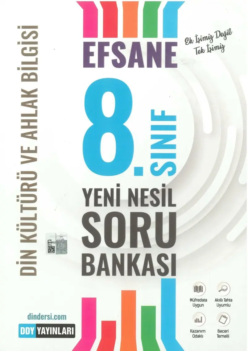 Ddy Yayınları 8. Sınıf Din Kültürü ve Ahlak Bilgisi Efsane Yeni Nesil Soru Bankası