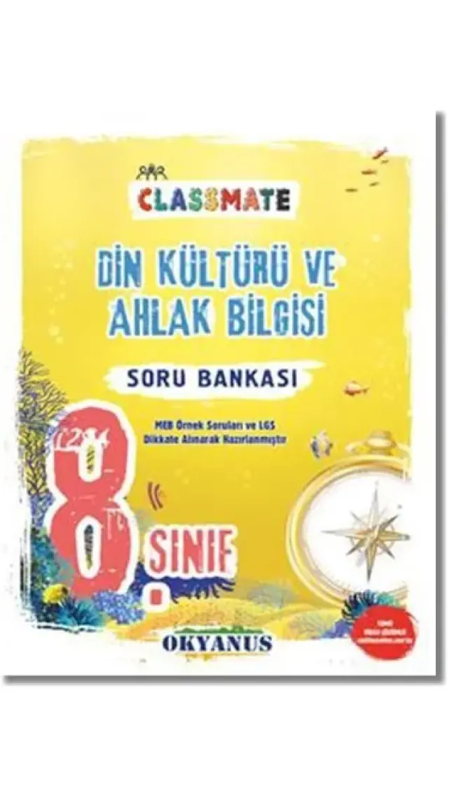 Okyanus Yayınları 8. Sınıf Classmate Din Kültürü Ve Ahlak Bilgisi Soru Bankası