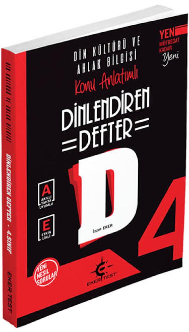Eker Test Yayınları Arı Yayıncılık 4. Sınıf Dinlediren Defter