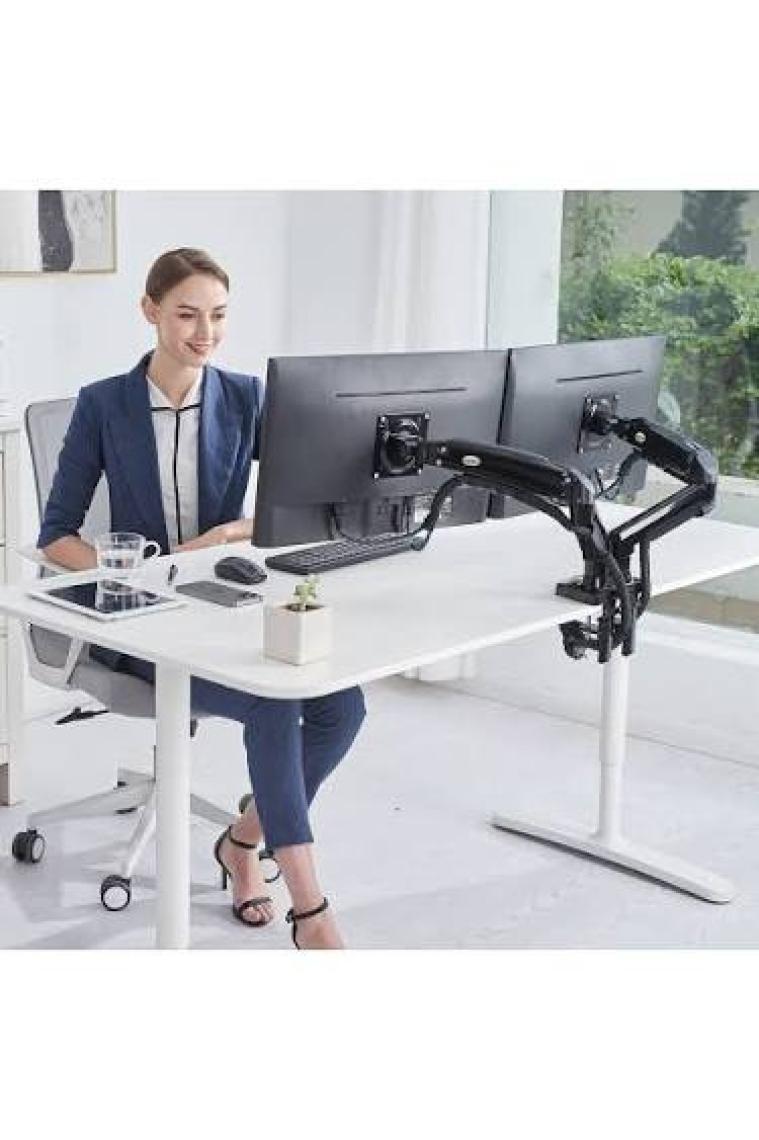 Ergoflex Nb F160 17-27" Çift Kol 2-9 kg Amortisörlü Monitör Standı Yeni Versiyon