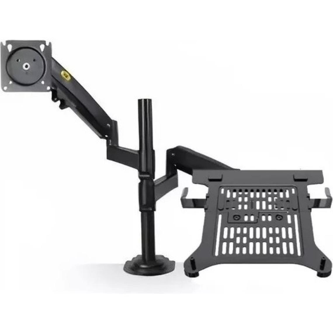 Ergoflex NB H180-FP Çift Kol Amortisörlü 22"-32" Monitör Tutucu ve 10"-17" Laptop Standı