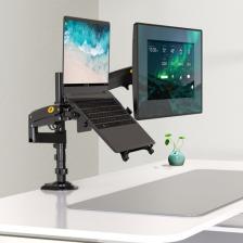 Ergoflex NB H180-FP Çift Kol Amortisörlü 22"-32" Monitör Tutucu ve 10"-17" Laptop Standı