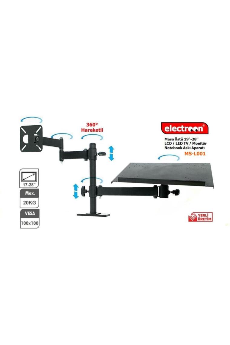 Electroon Masa Üstü 19-28'' LED Tv Monitör Notebook Askı Aparatı