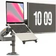 Ergoflex NB H180-FP Çift Kol Amortisörlü Monitör Tutucu ve 10"-17" Laptop Standı