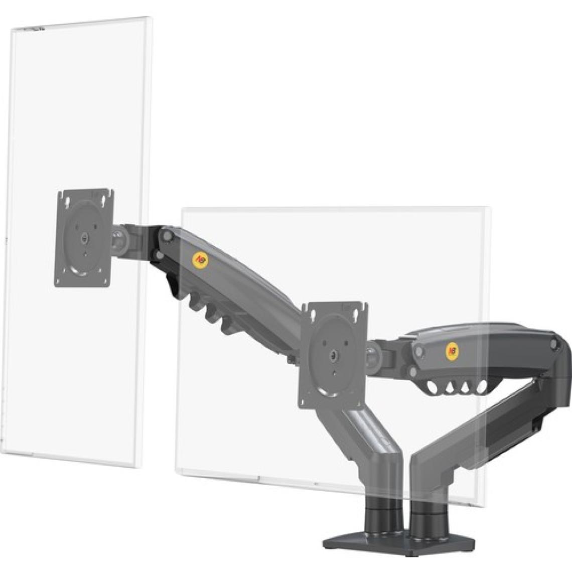 Ergoflex Nb F160 17-27" Çift Kol 2-9 kg Amortisörlü Monitör Standı Yeni Versiyon
