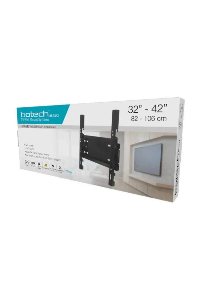Botech  Bs 3242  32 - 42 İnç 82 - 106 Ekran Sabit Askı Aparatı