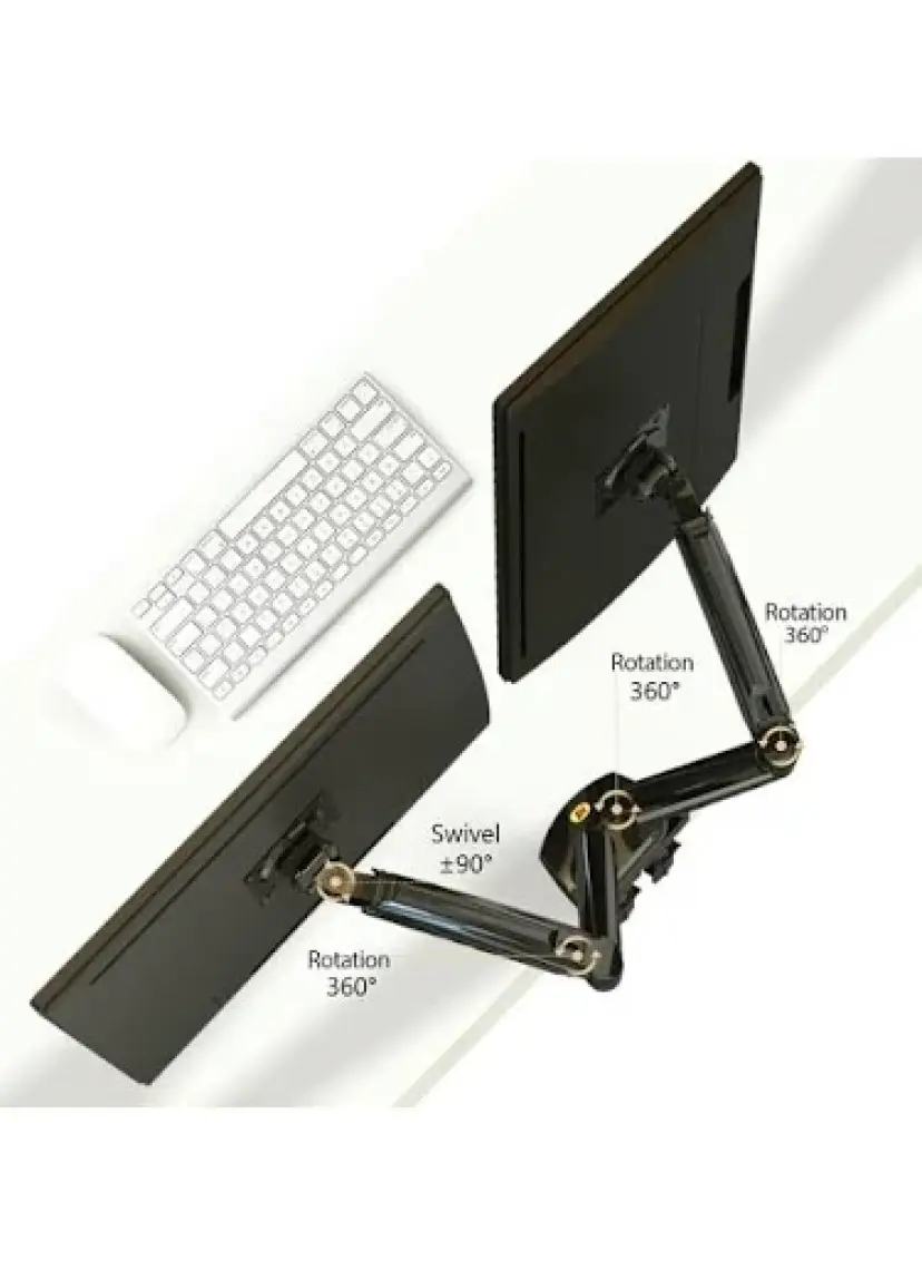 Ergoflex Nb F160 17-27" Çift Kol 2-9 kg Amortisörlü Monitör Standı Yeni Versiyon