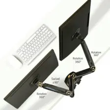 Ergoflex Nb F160 17-27" Çift Kol 2-9 kg Amortisörlü Monitör Standı Yeni Versiyon