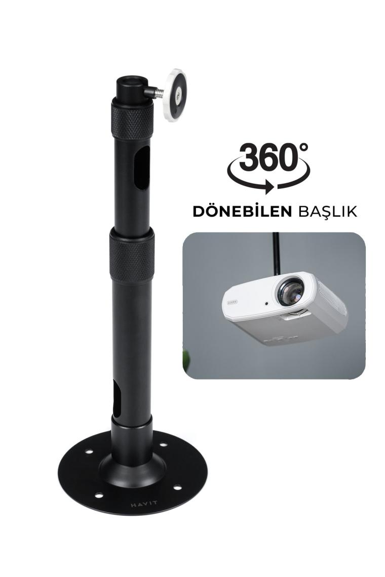 Havit PA304 Projeksiyon Tavan Askı Aparatı (Tavan ve Duvar Askı Aparatı) 360 Derece