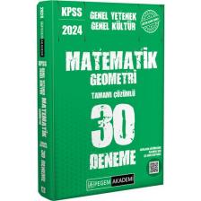 Pegem Akademi Yayıncılık 2024 KGenel Kültür Genel Yetenek Matematik - Geometri 30 Deneme