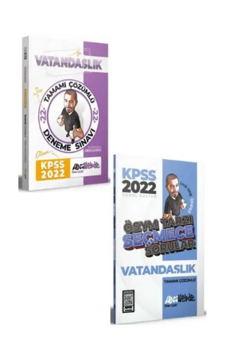 Hocawebde Yayınları 2022 KPSS Vatandaşlık Tamamı Çözümlü 22 Deneme