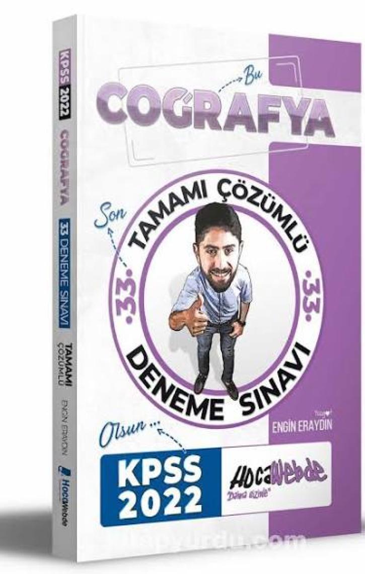 Hocawebde Yayınları 2022 KPSS Coğrafya Tamamı Çözümlü 33 Deneme