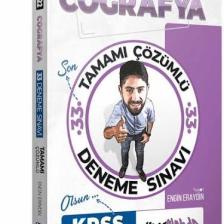 Hocawebde Yayınları 2022 KPSS Coğrafya Tamamı Çözümlü 33 Deneme
