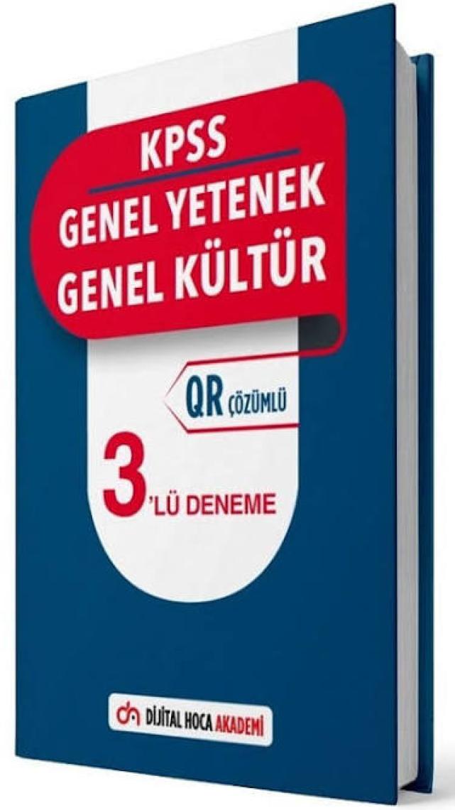 Dijital Hoca Akademi KPSS Genel Yetenek Genel Kültür 3 Deneme Qr Çözümlü