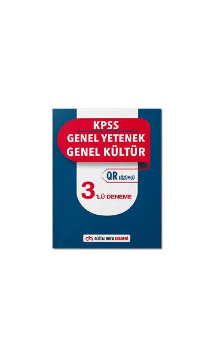 Dijital Hoca Akademi KPSS Genel Yetenek Genel Kültür 3 Deneme Qr Çözümlü