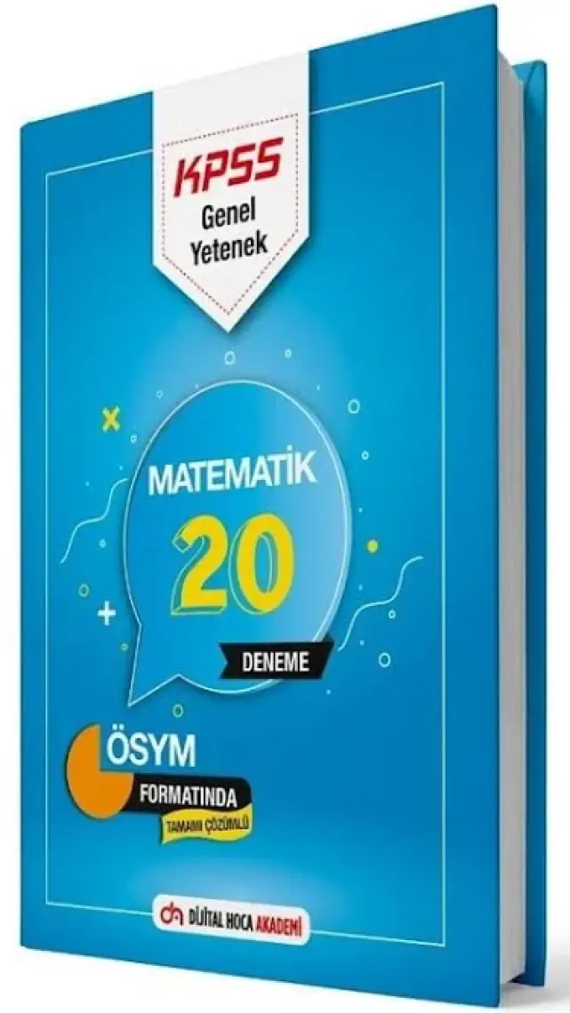 Dijital Hoca Akademi KPSS Matematik 20 Deneme Çözümlü
