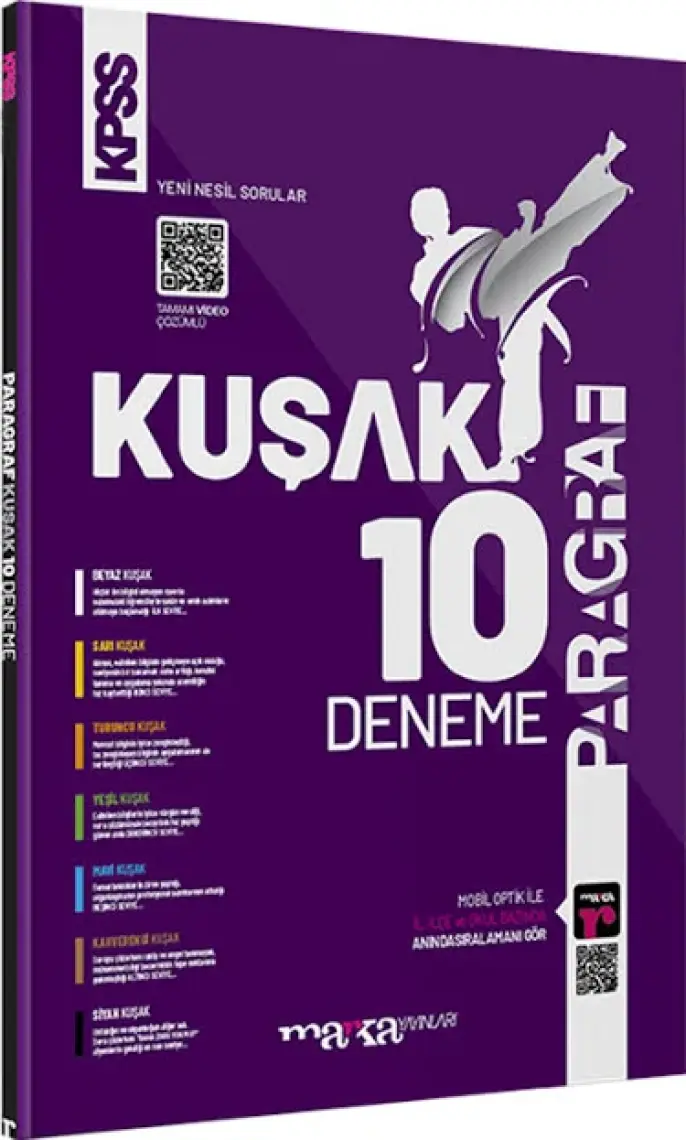Marka Yayınları KPSS Paragraf Kuşak 10 Deneme Tamamı Video Çözümlü