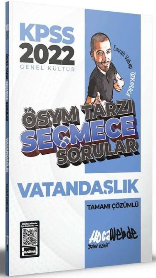 Hocawebde Yayınları 2022 KPSS Türkçe Tamamı Çözümlü 22 Deneme