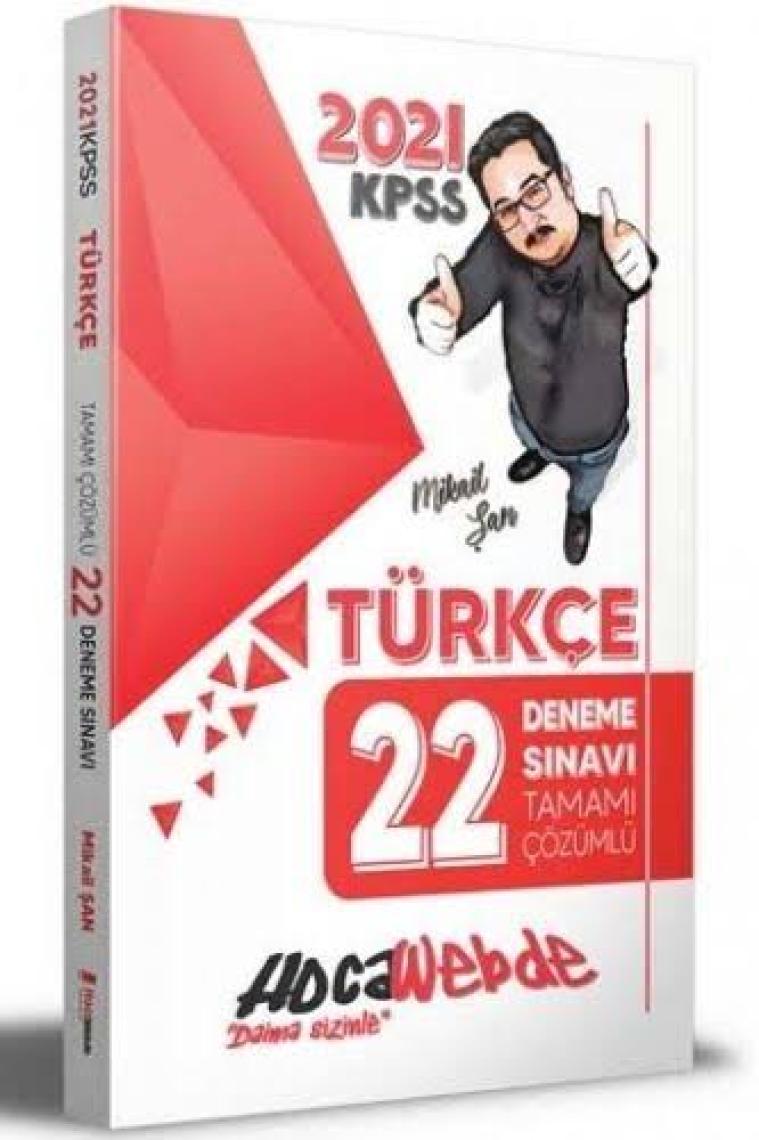 Hocawebde Yayınları 2022 KPSS Türkçe Tamamı Çözümlü 22 Deneme