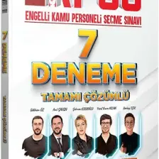 Benim Hocam Yayınları 2024 E-KPSS Tamamı Çözümlü 7 Deneme