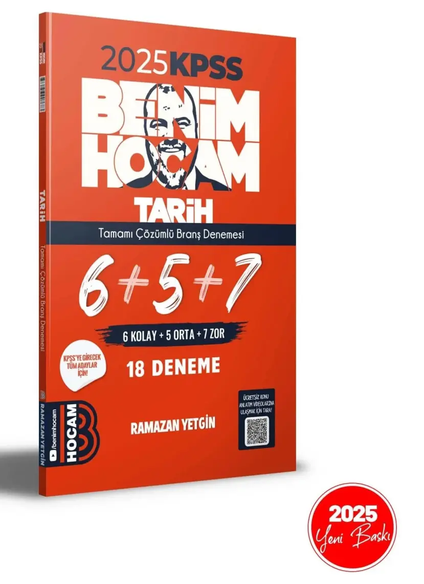 Benim Hocam Yayınları 2024 KPSS Tarih Tamamı Çözümlü Deneme