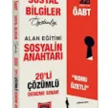 Yargı Yayınevi 2021 ÖABT Sosyal Bilgiler Öğretmenliği Sosyalin Anahtarı Konu Özetli 20#li Çözümlü Deneme Sınavı