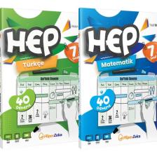 2025 7.sınıf Haftalık Hep Türkçe ve Matematik 40 Deneme - Hiper Zeka