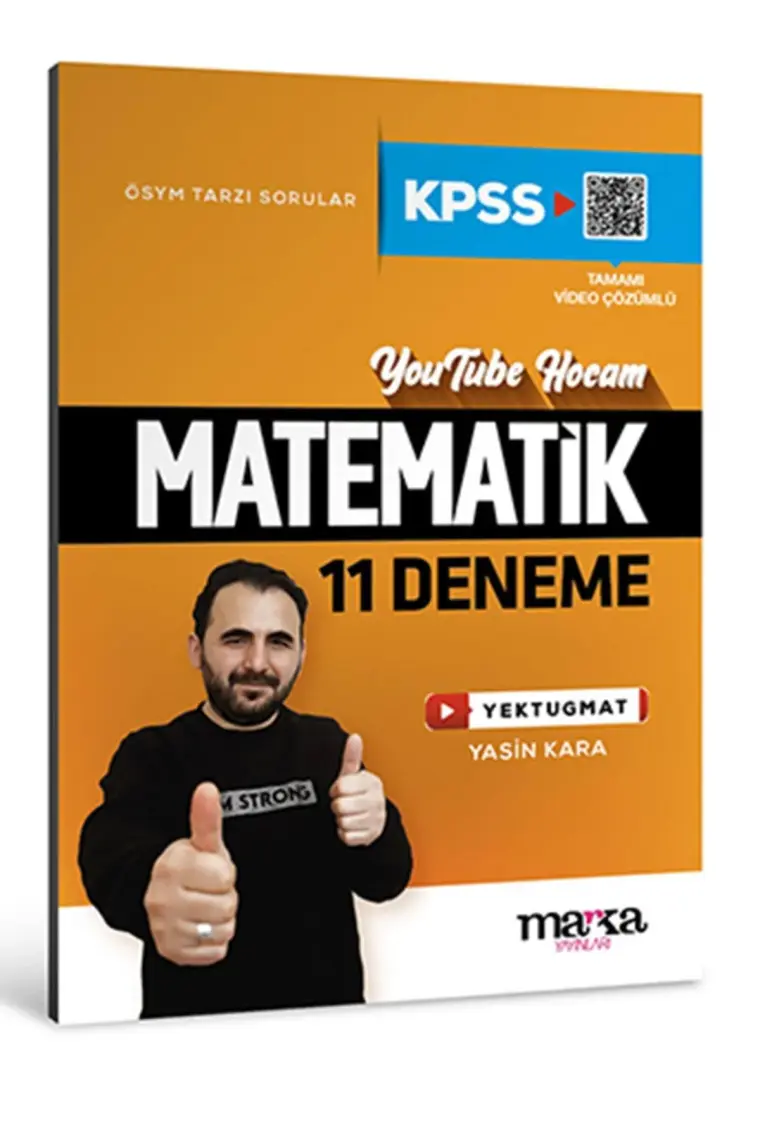 Marka Yayınları 2025 KPSS Matematik 11 Deneme Tamamı Video Çözümlü Yektugmat