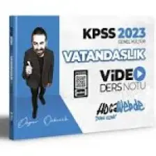 Hocawebde Yayınları 2023 KPSS Vatandaşlık Video Ders Notu