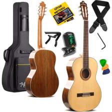 Maxword X45 Profesyonel Masif Ağaç Klasik Gitar Seti 4/4 Yetişkin Seri üst Segment