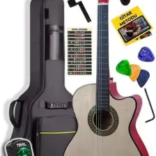 Midex CG390NT-XBAG Klasik Gitar 4/4 Sap Ayarlı Kesik Kasa + Çanta - Tuner -  Askı - Capo - Metod - Pena