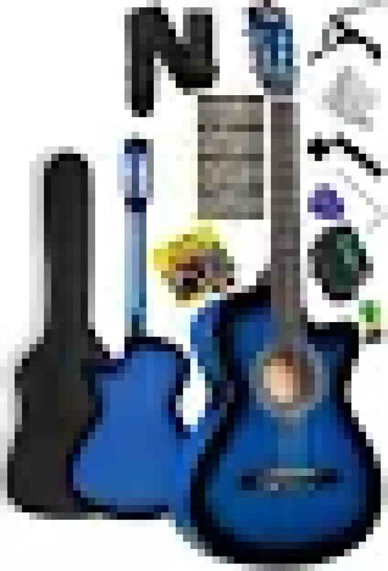Midex CG-395BL Mavi Renk Kesik Klasik Gitar 4/4 Yetişkin Boy Sap Ayarlı Full Set