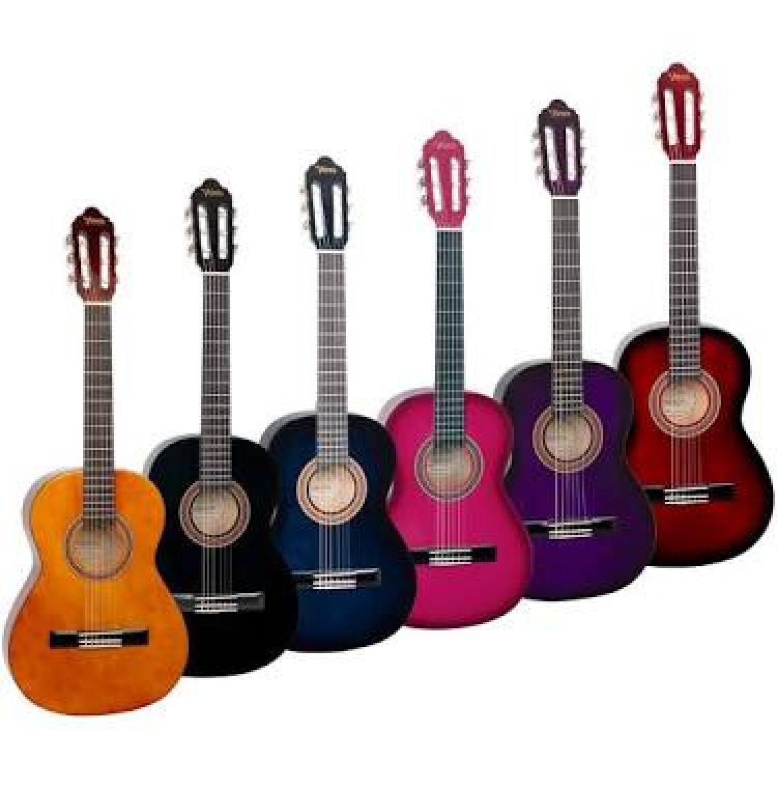 Valencia VC104TBK Siyah Klasik Gitar 4/4 (Sap Çelik+Kılıf)