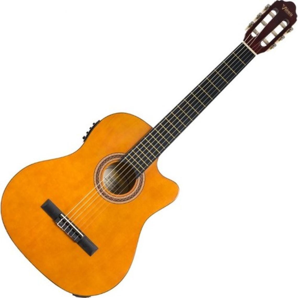 Valencia Vc104Ce Elektro Klasik Gitar 4/4 Cutaway Kasa Elektronik - G04 4 Band Eq Preamp&Tuner