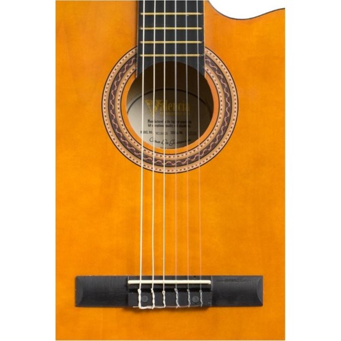 Valencia Vc104Ce Elektro Klasik Gitar 4/4 Cutaway Kasa Elektronik - G04 4 Band Eq Preamp&Tuner