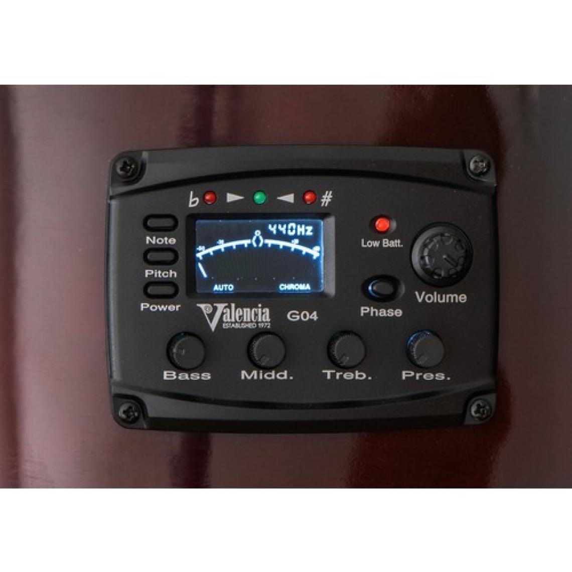 Valencia Vc104Ce Elektro Klasik Gitar 4/4 Cutaway Kasa Elektronik - G04 4 Band Eq Preamp&Tuner