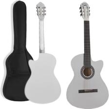 Midex CG-395WH Beyaz Renk Kesik Klasik Gitar 4/4 Yetişkin Boy Sap Ayarlı Full Set