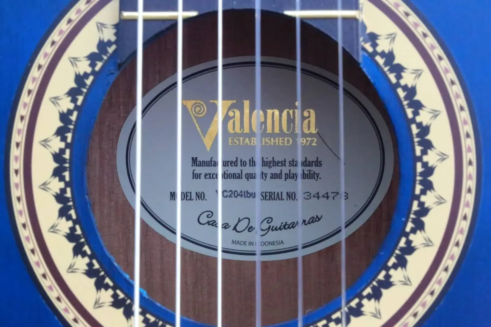 Valencia VC204TWR Bordo Klasik Gitar (Kılıf Hediyeli)